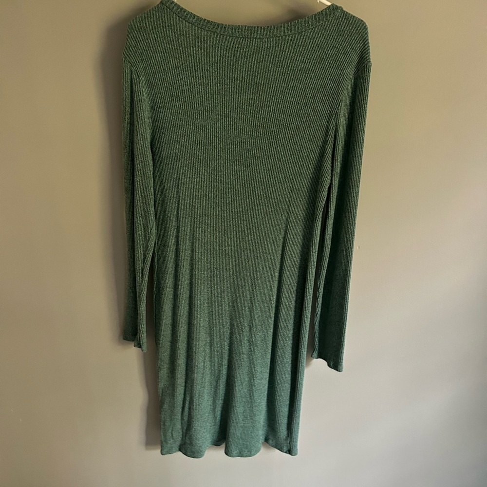 Green Long Sleeve Dress